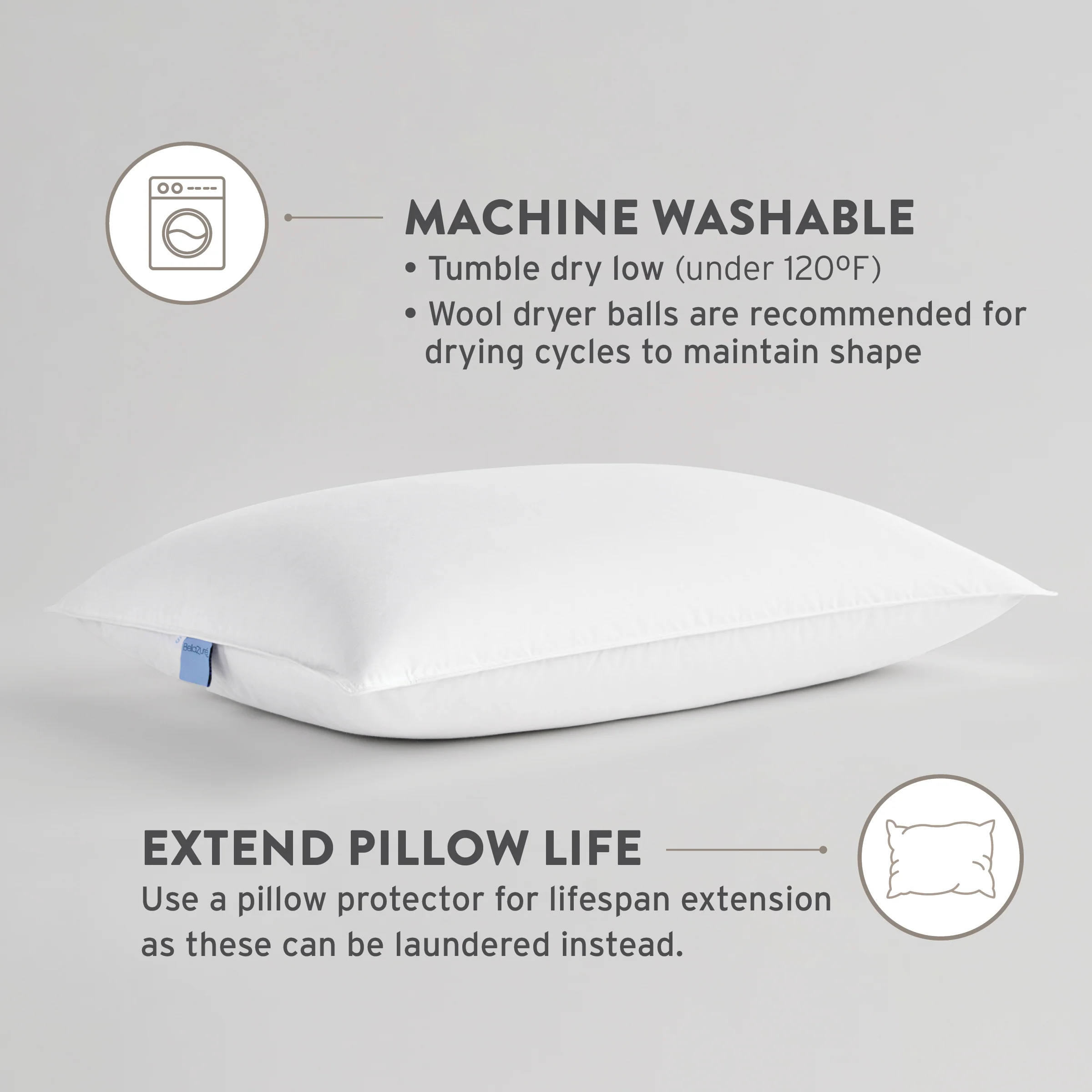 Hotel Bellazure Duo Down Soft Feather Pillow - Image 4