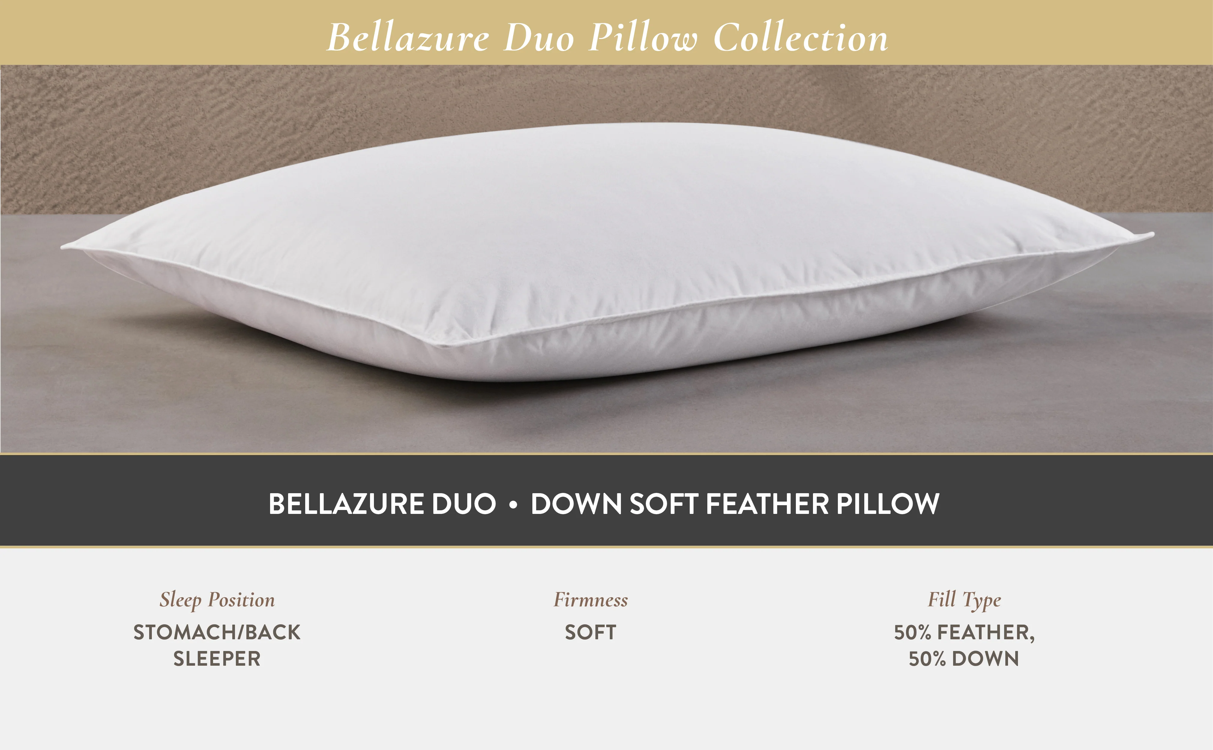 Hotel Bellazure Duo Down Soft Feather Pillow - Image 7