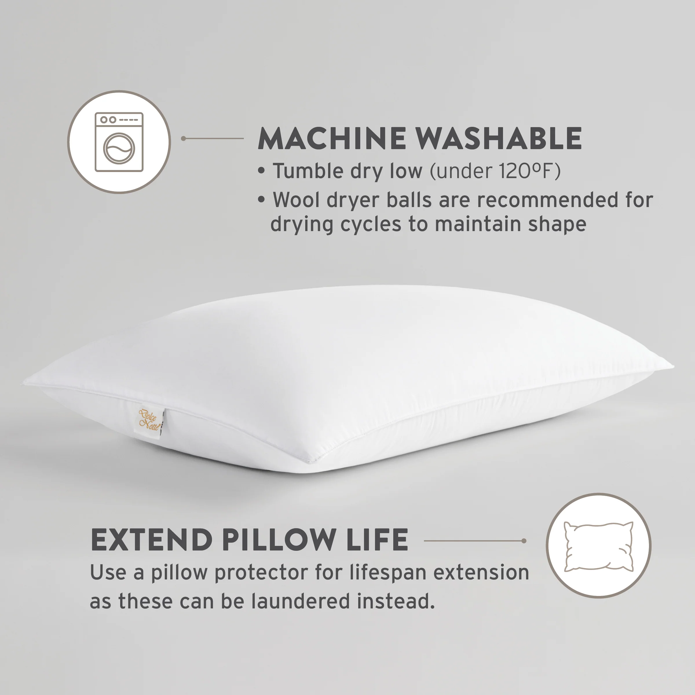 Hotel Dolce Notte Firm Pillow - Image 4