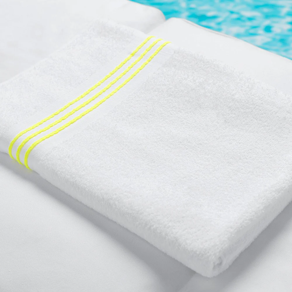 Hotel Stripe Border Pool Towel - Image 10