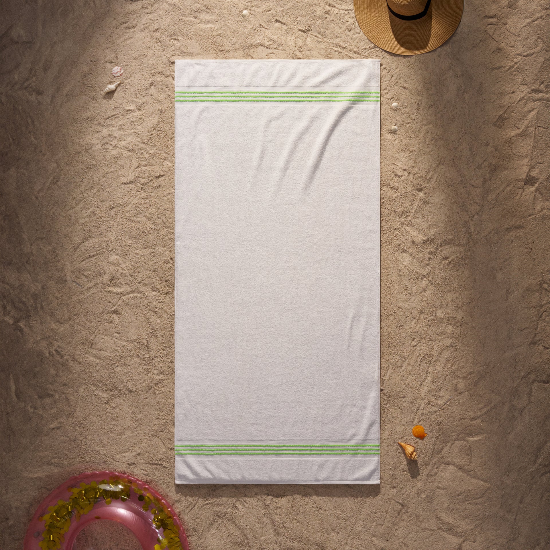 Hotel Stripe Border Pool Towel - Image 4